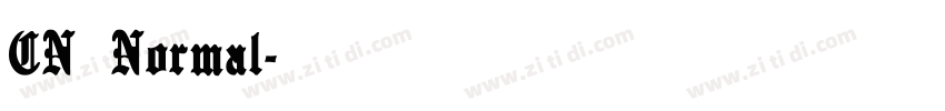 CN Normal字体转换